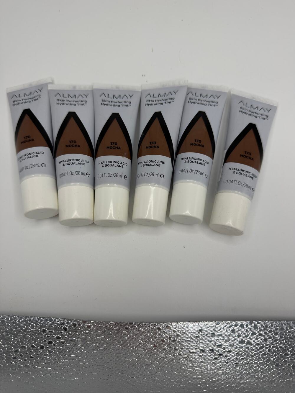 Almay Skin Perfecting Hydrating Tint 170 Mocha Hyaluronic Acid 0.94oz Lot of 6